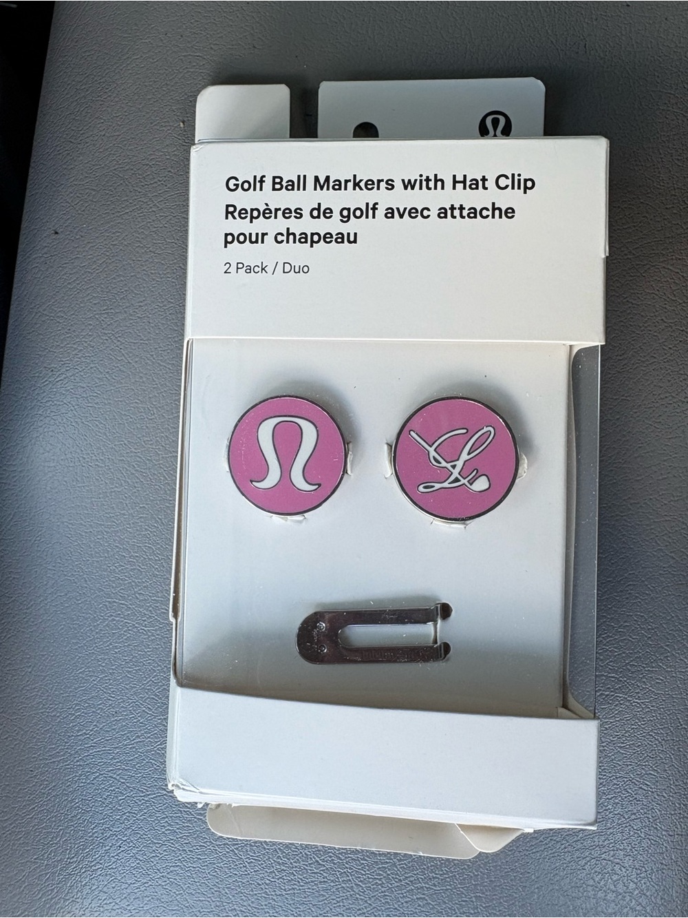 lululemon athletica White Golf Ball Markers with Hat Clip - 2 Pack